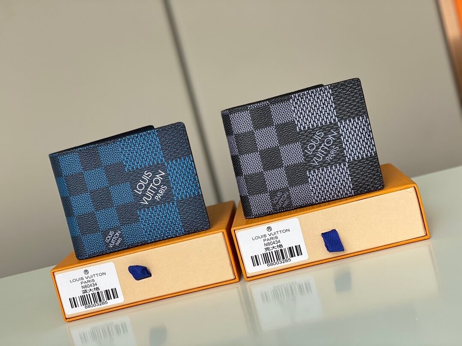 Louis Vuitton Multiple Check Wallet N60433 N60434