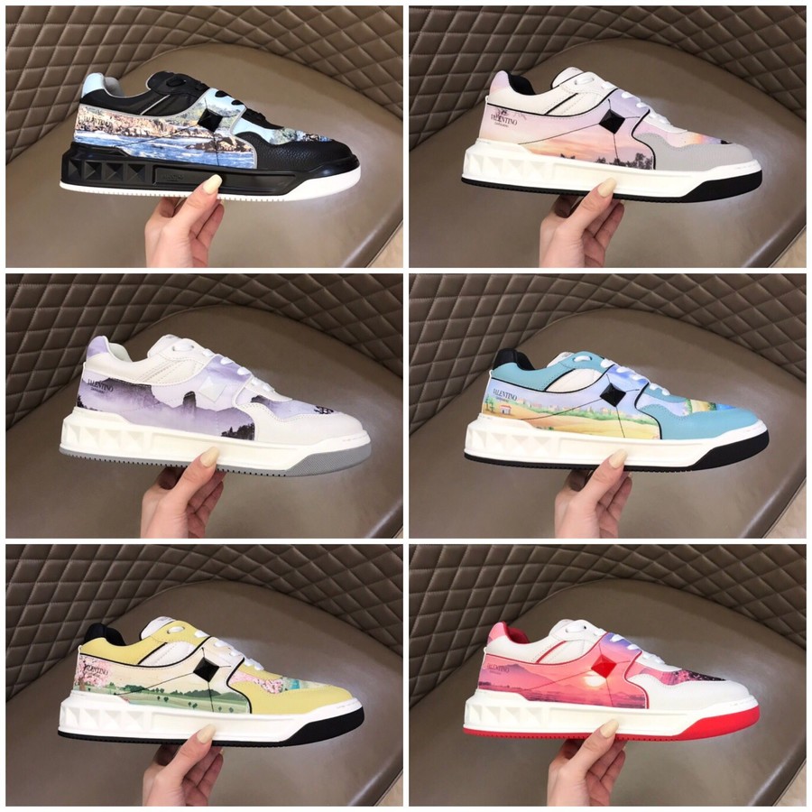 Valentino Garavani ONE STUD Low Top calfskin sneakers