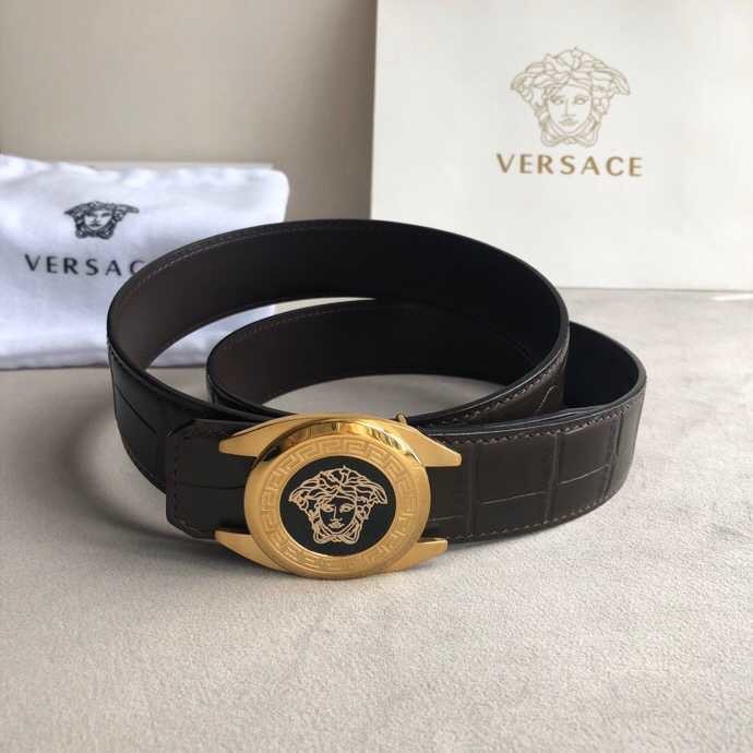 Versace Men s cowhide embossed belt