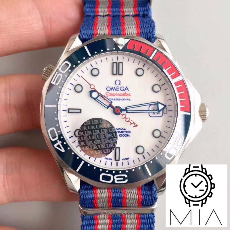 Omega Seamaster Diver 300M Co-Axial 41MM Commander 007 212.32.41.20.04.001 UR Factory White Dial