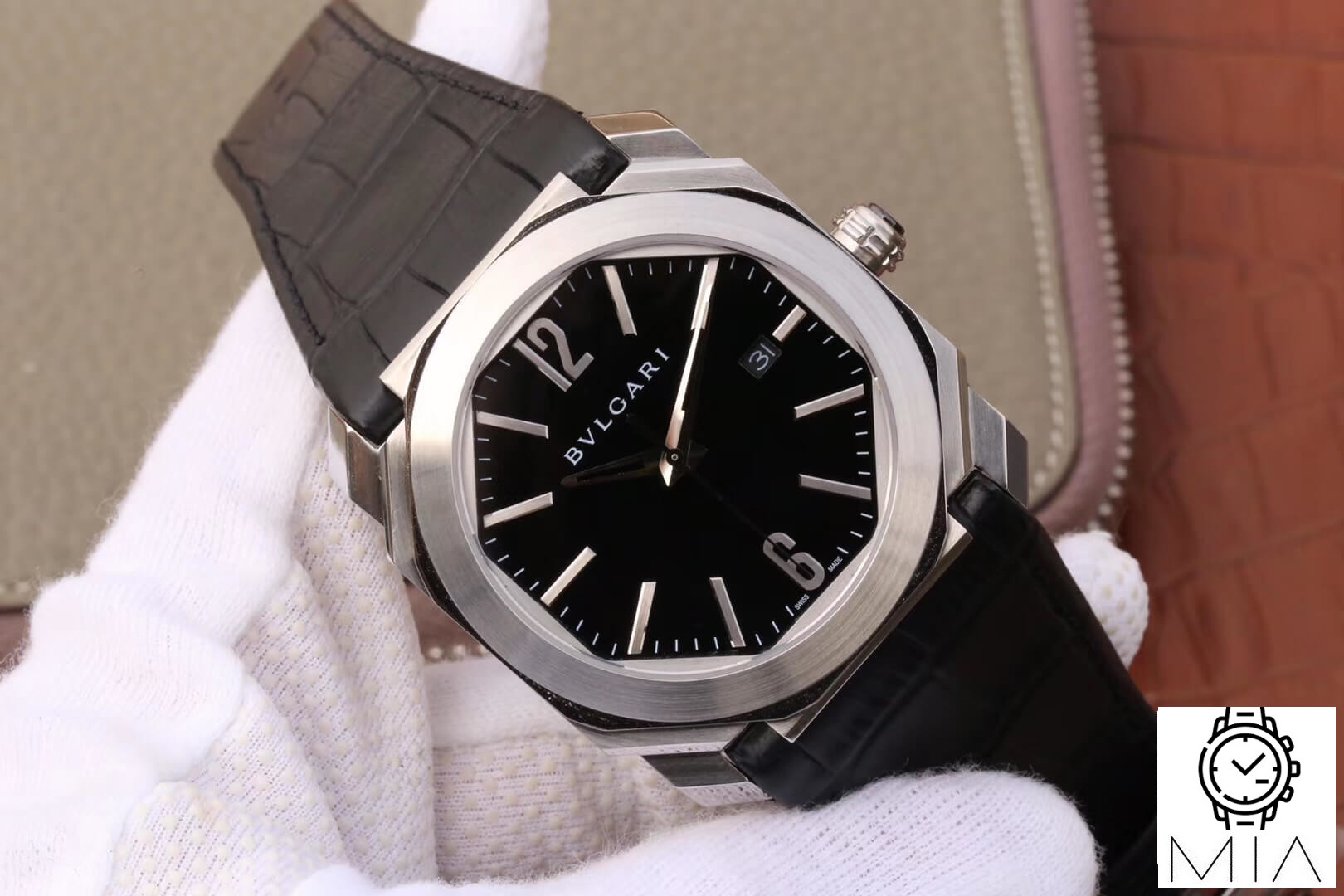 Bvlgari Octo 101964 BGO41BSLD Black Dial