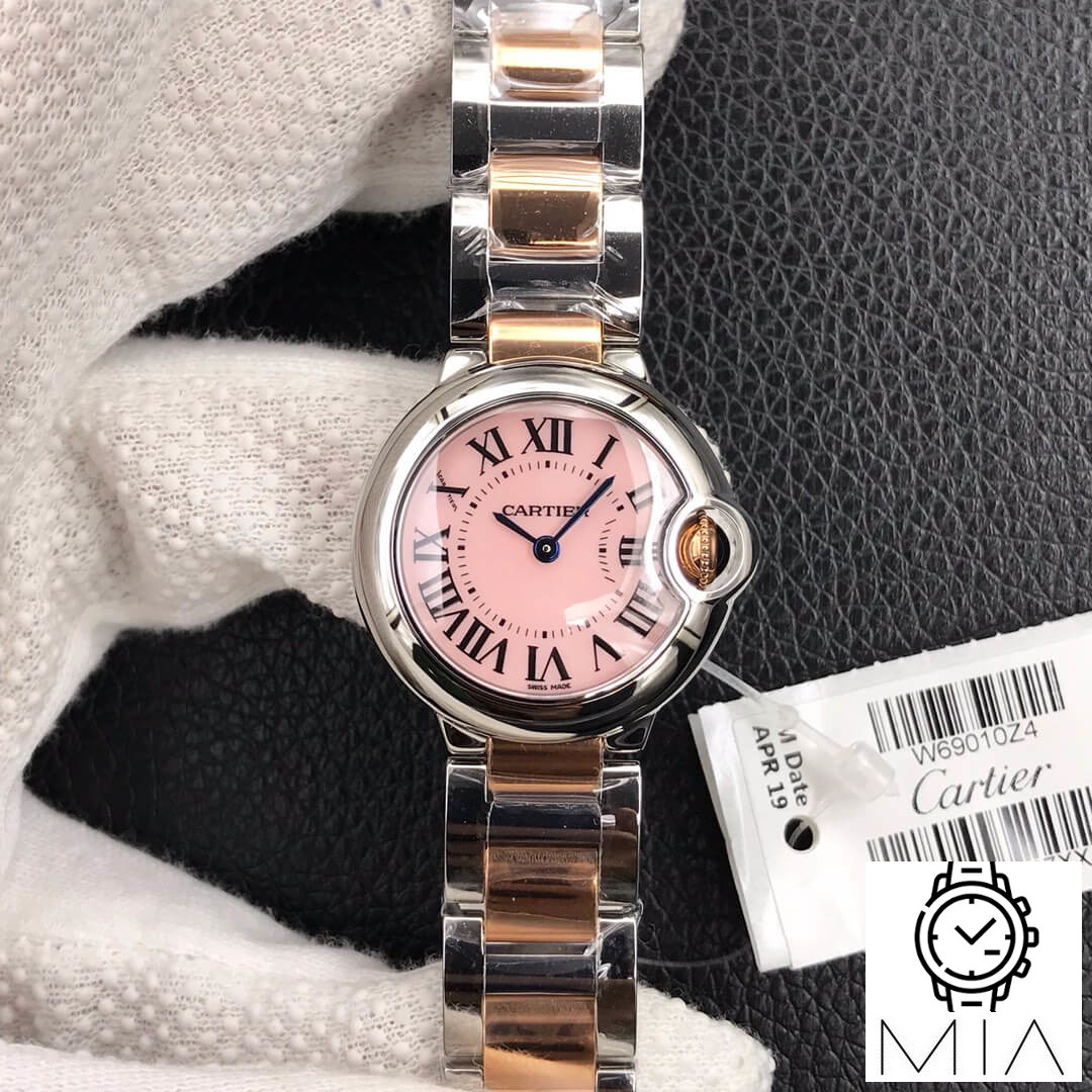Ballon Bleu De Cartier 28MM V6 Factory Stainless Steel Strap