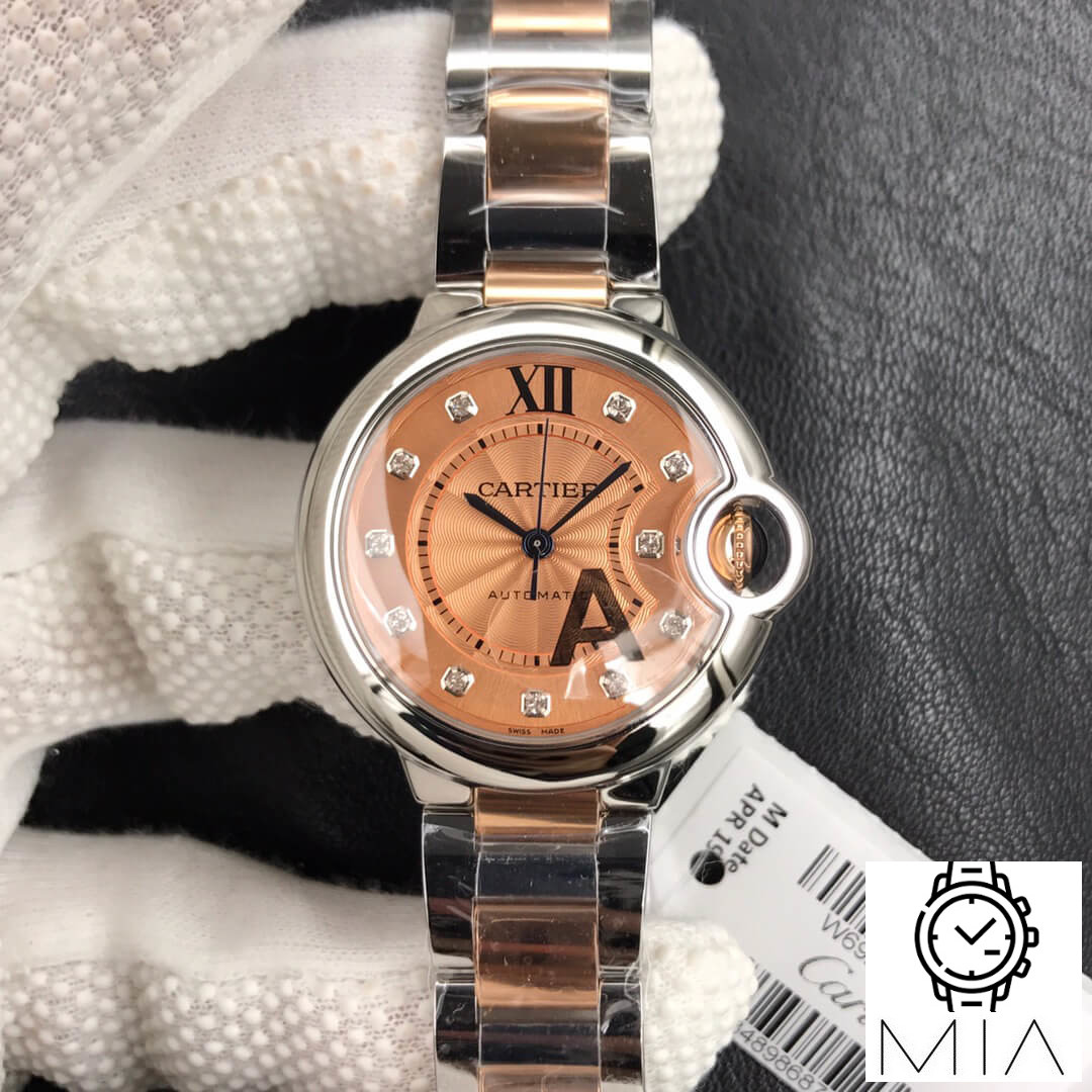 Ballon Bleu De Cartier 33MM V6 Factory Stainless Steel Bezel