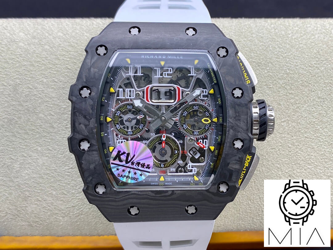 Richard Mille RM011-03 KV Factory Rubber Strap