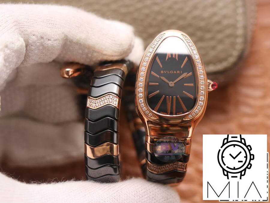 Bvlgari Serpenti BV Factory Diamond-Set Bezel