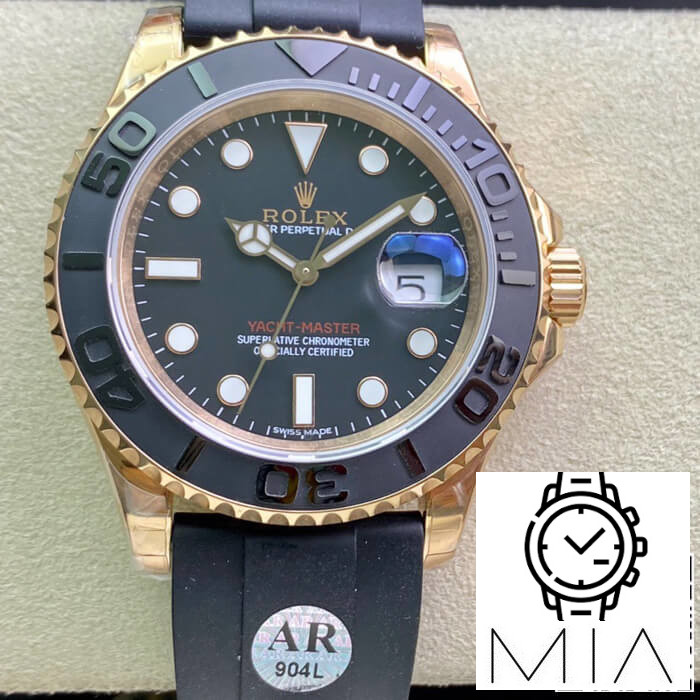 Rolex Yacht Master 116655 AR Factory Black Rubber Strap