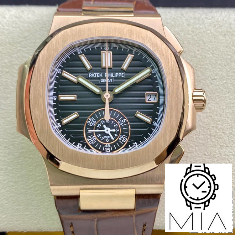 Patek Philippe Nautilus 5980 3K Factory V2 Brown Strap