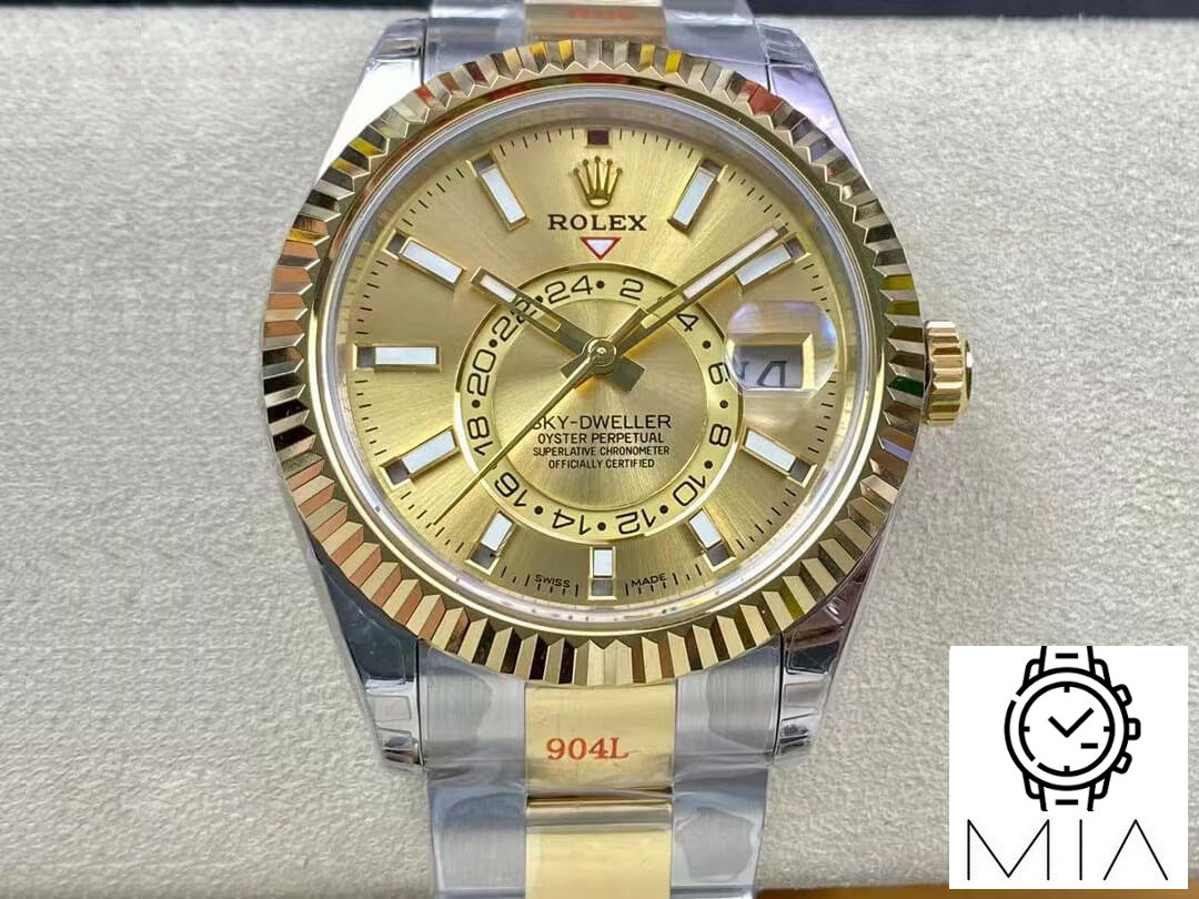Rolex Sky Dweller M326933-0001 V2 Noob Factory Gold Dial