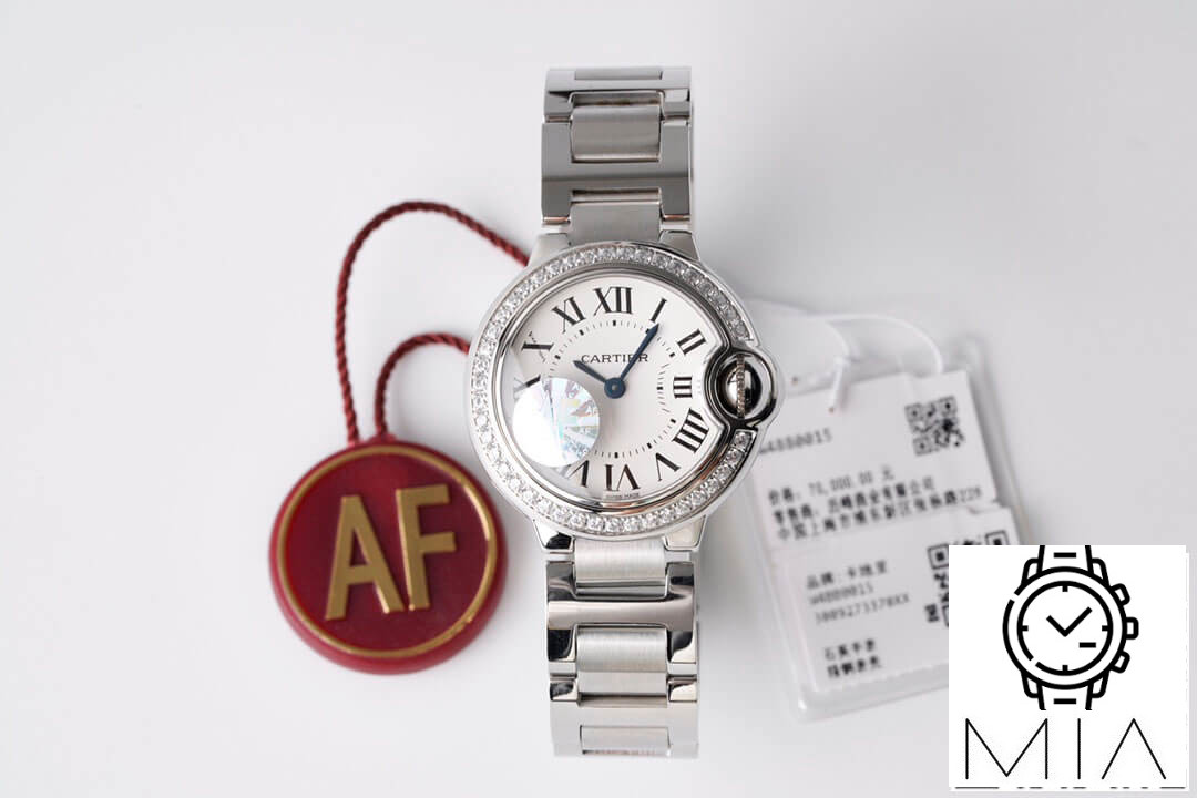 Ballon Bleu De Cartier 28MM W4BB0015 AF Factory Diamond-Set Bezel