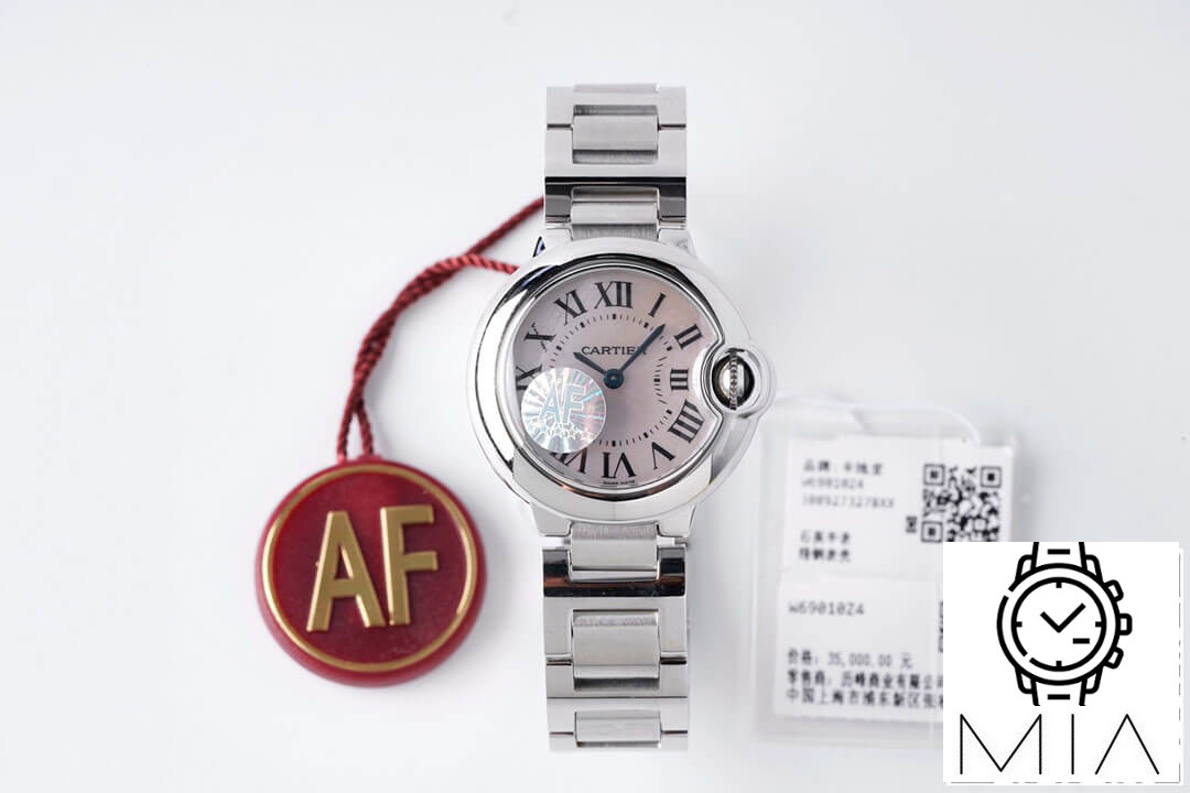 Ballon Bleu De Cartier 28MM AF Factory Stainless Steel Strap