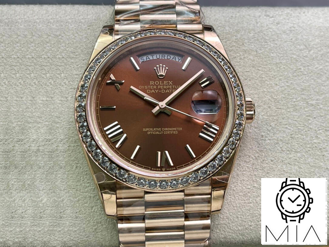 Rolex Day Date M228345RBR-0009 EW Factory Gold Strap