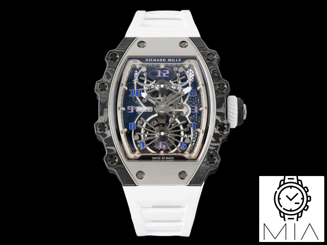Richard Mille RM21-01 RM Factory Tourbillon Case White Strap