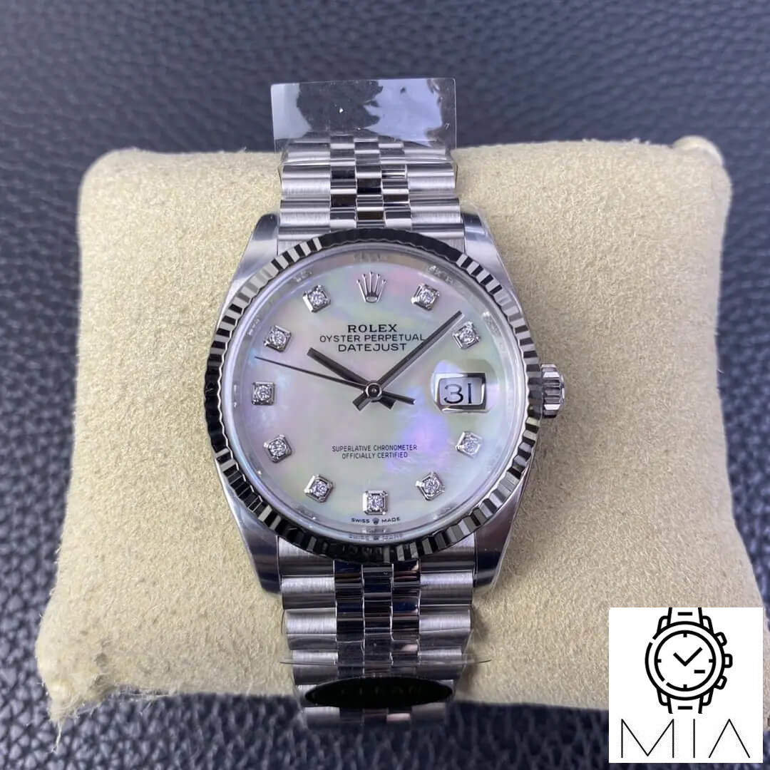 Rolex Datejust M126234-0019 36MM Clean Factory White Diamond Dial